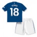Everton Ashley Young #18 Kopio Lastenvaatteet Koti Pelipaita Lasten 2023-24 Lyhyet Hihat (+ shortsit)